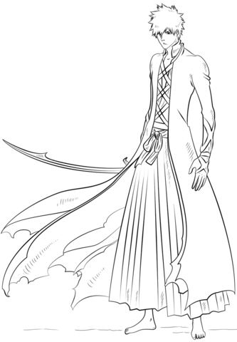 Ichigo Kurosaki Coloring Page